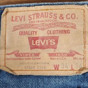 Vintage Levi’s 40517 0916 1970’s Bootcut 29x34 Jeans‎ Orange Tag